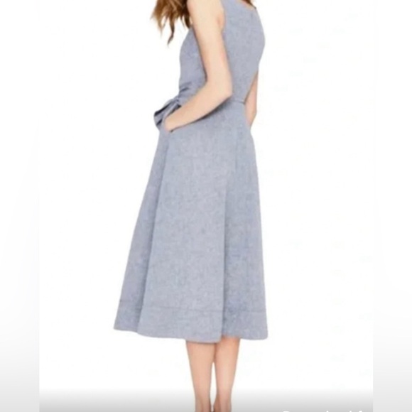 NWT Boden chambray dress fully lined with pockets. - Picture 3 of 8